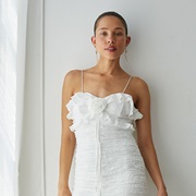 Rosette in Middle of Neckline