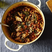 Chicken, Chard, and Cranberry Bean Stew