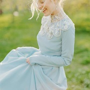 Embellished Collar on Wedding Dress
