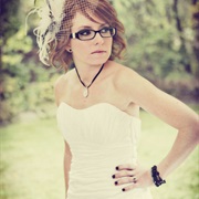 Dark Colored Jewelry With Wedding Dress