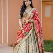 Diagonal/Crossbody Dupatta Draping