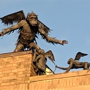 Flying Monkey Sculptures, Burlington, Vermont