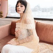 Ivory or Champagne Colored Veil
