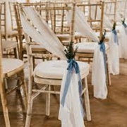 Chair Sashes in Wedding Decor