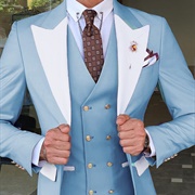 White Lapels on Jacket