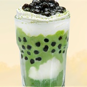 Peppermint Boba Tea With Huckleberry Boba