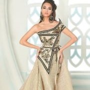 Tapestry-Look Bodice on Dress