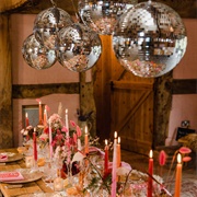 Disco Balls Reception Decor