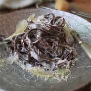 Chocolate Sesame Linguine