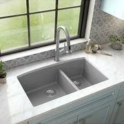 Double Sided Kitchen Sink (Disposal on One Side)