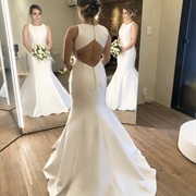 Diamond-Shaped Hole, Back of Wedding Dress