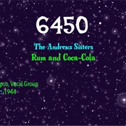 #9011 Rum and Coca-Cola by the Andrews Sisters