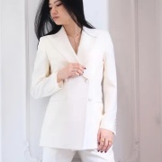 Bridal Pantsuit With Oversized Blazer