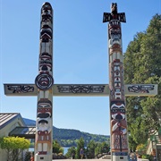 S'klallam Tribe Totem Poles, Sequim