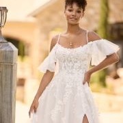 Ruffled Cold Shoulder