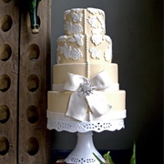 Lace and Buttons (Dress Details) Cake