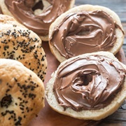 Bagel With Chocolate Frosting