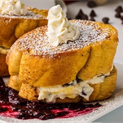 Cannoli Stuffed French Toast