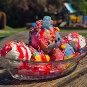 Sour Candy Ball Sundae