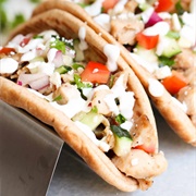 Mediterranean Chicken Taco