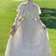 Gunne Sax/Prairie Style Wedding Dress