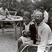 Svetlana Stalin Sits on Beria's Knee