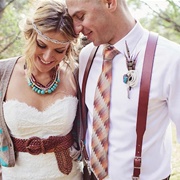 Leather Suspenders for Wedding