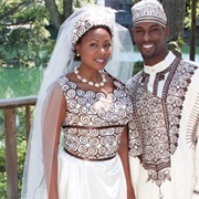 Shell Necklace With Wedding Dress