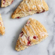 Vegan Strawberry Lemonade Scone