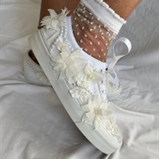 3D Floral Embellishment on Shoes