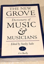 The New Grove Dictionary of Music and Musicians Volume 1 (New Grove)