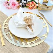 Gold Charger for Place Setting
