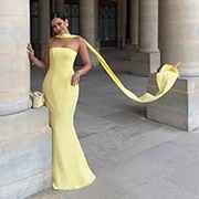 Neck Scarf With Bridesmaid Dress