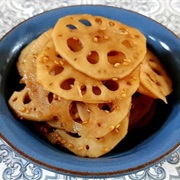 Braised Lotus Root in Sake