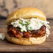 Cream Cheese and Chicken Sandwich With Hickory Bourbon BBQ Sauce