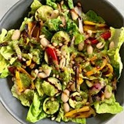 Little Gem Salad With Lemon Cream and Hazelnuts