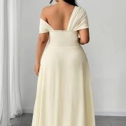 Draped Off-Shoulder Plus One-Shoulder