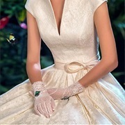 Colored Gemstones on Gloves