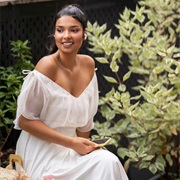 Off-Shoulder Sheer Sleeves With Ties