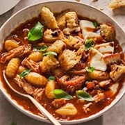 Caprese Chicken Gnocchi Soup