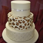 Animal Print on Wedding Cake