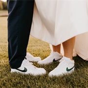Matching Shoes for Bride and Groom