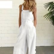 Bride Wearing Overalls