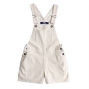 Jeans Overall White Short