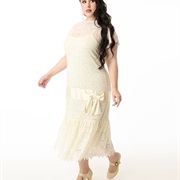 Drop Waist Sash With Bow