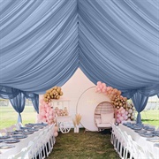 Arch Draped Ceiling at Wedding