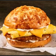 Asiago Sausage & Egg Sandwich