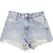 Denim Shorts Blue Ripped