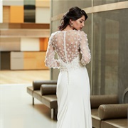 Bodice Topper With 3D Flower Decoration