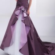 Overskirt Open on Side, Color Lining and Tulle Showing